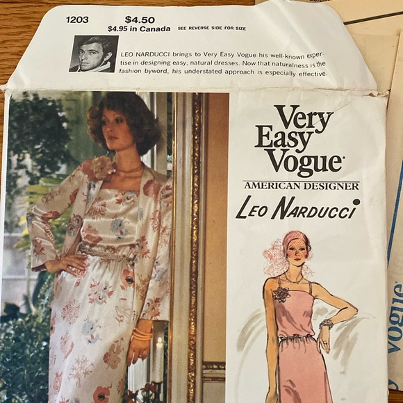 VTG ‘70s Vogue Leo Narducci UNCUT Pattern - Picture 5 of 8